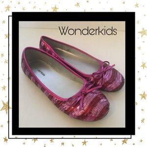 NEW Wonderkids Girl's Pink Sequin Loafers 3 Youth